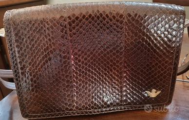 Vintage di Lusso borsa Armani anni '80 vero Piton