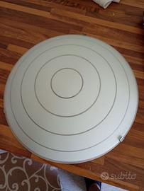 lampada a soffitto Ikea in vetro con due E27