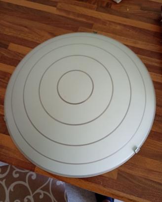 lampada a soffitto Ikea in vetro con due E27