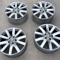 Set 4 cerchi in lega da 17 Originali Wolkswagen