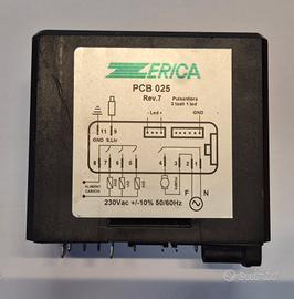 Scheda elettronica ZERICA PCB 025 Rev.7 originale