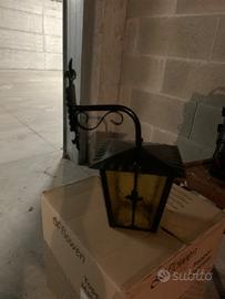 Lampada in ferro battuto