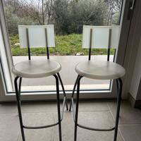 coppia di sgabelli acciaio 