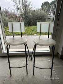 coppia di sgabelli acciaio 