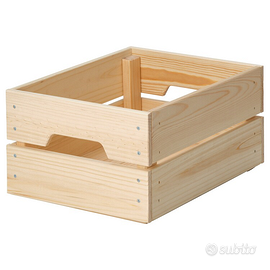CASSETTE DI LEGNO KNAGGLIG IKEA 2 MISURE