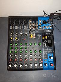 Mixer Yamaha MG10XU+cassa fbt+ microfono senn E835