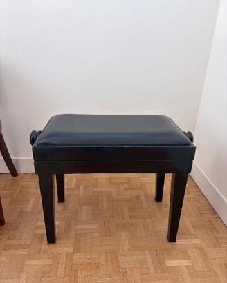 Sgabello pianoforte regolabile