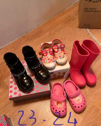 Scarpe bambina da tg. 19 a 26