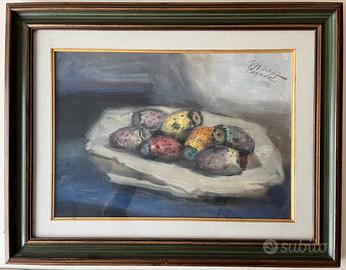 Quandro okio su tela Maceo Casadei natura morta