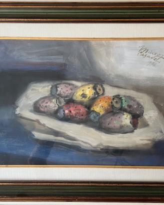 Quandro okio su tela Maceo Casadei natura morta