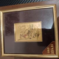 Quadro in oro 23k