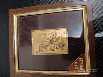 Quadro in oro 23k