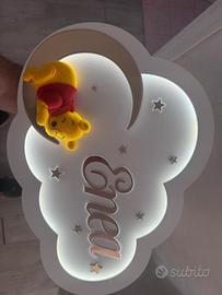 Lampada led per bimbo con nome