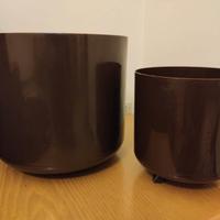 2 portavasi con rotelle Giganplast