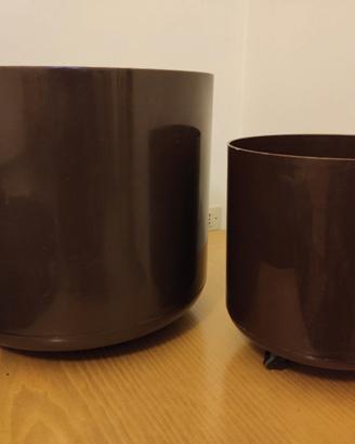 2 portavasi con rotelle Giganplast