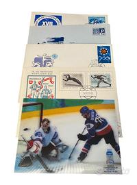 4 buste + 1 cartolina a tema sport hockey