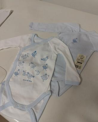 Body neonato Petit Bateau 3 mesi 60 cm