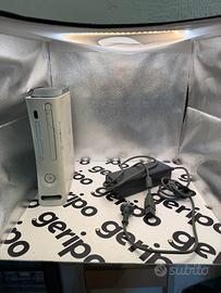 xbox 360 console bianca con alimentatore 