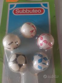 Subbuteo set n.5 palloni vintage anni 80 cod.61233