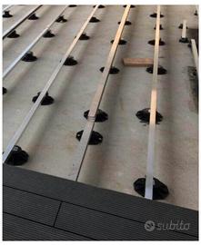 Supporti per pavimenti WPC: LOTTO 560 pezzi!!!