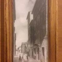 Fotolitografie antiche cornice filo oro