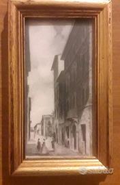 Fotolitografie antiche cornice filo oro