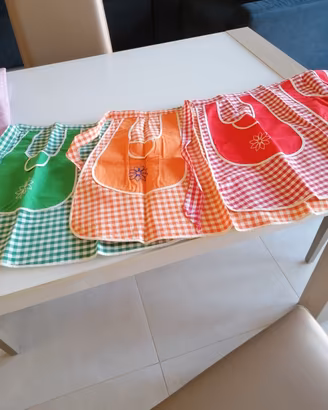 set 3 pz grembiuli da cucina