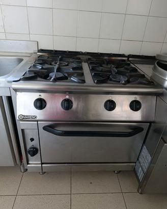 Cucina 4 fuochi funzionante da revisionare