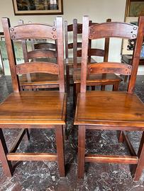 Set 6 sedie in legno massello