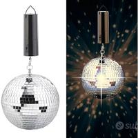 Palla da discoteca auto-rotante da appendere, 20cm