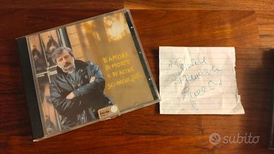 Autografo e CD raro Francesco Guccini D'amore di m