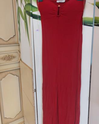 abito lungo rosso Twin-set beachwear 