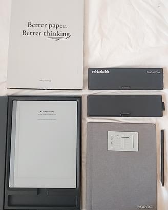 reMarkable 2 + Marker Plus + Book Folio
