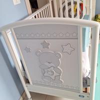 Lettino Pali con sponde e cassetto