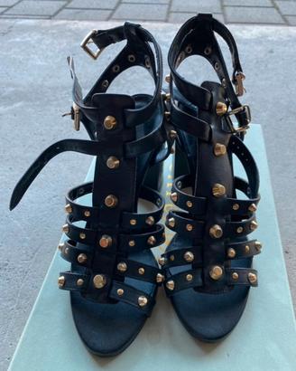 Scarpe con tacco sandalo Kammi in pelle n. 37