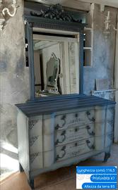 comò con specchio stile shabby - provenzale 