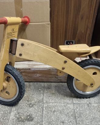 bici in legno senza pedali 