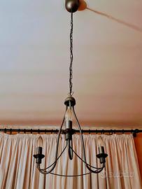 lampadario stile arte povera