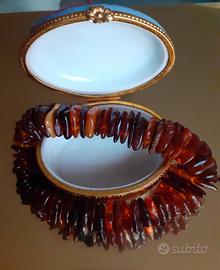 Bracciale vintage in vera ambra