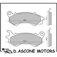 Coppia pastiglie anteriori organiche Honda Pcx 125