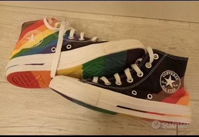 Converse alte arcobaleno sale