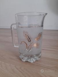 Brocca Caraffa Vetro Vintage Covetro anni '70