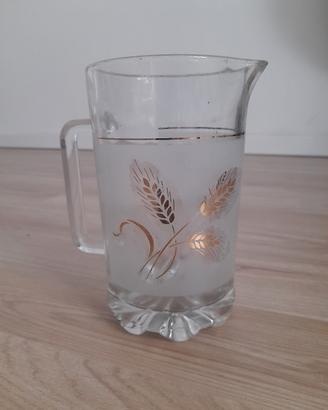 Brocca Caraffa Vetro Vintage Covetro anni '70