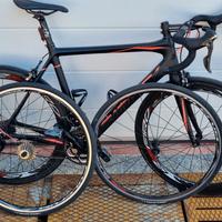 bici da corsa carbonio- ruote alto profilo 50mm