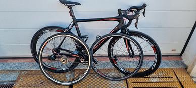 bici da corsa carbonio- ruote alto profilo 50mm