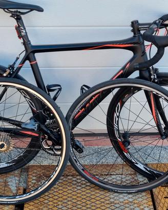 bici da corsa carbonio- ruote alto profilo 50mm