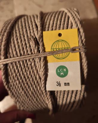 Matassa corda in fibra naturale 3,5 mm nuova