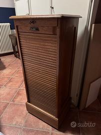 Mobile serrandina documenti legno chiave 50x115