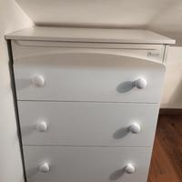 Mobile fasciatoio vasca azzurra