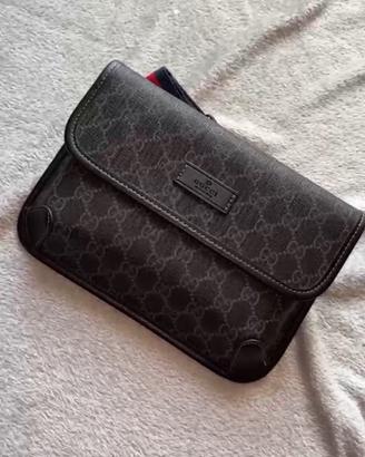 Tracolla/marsupio gucci nero
